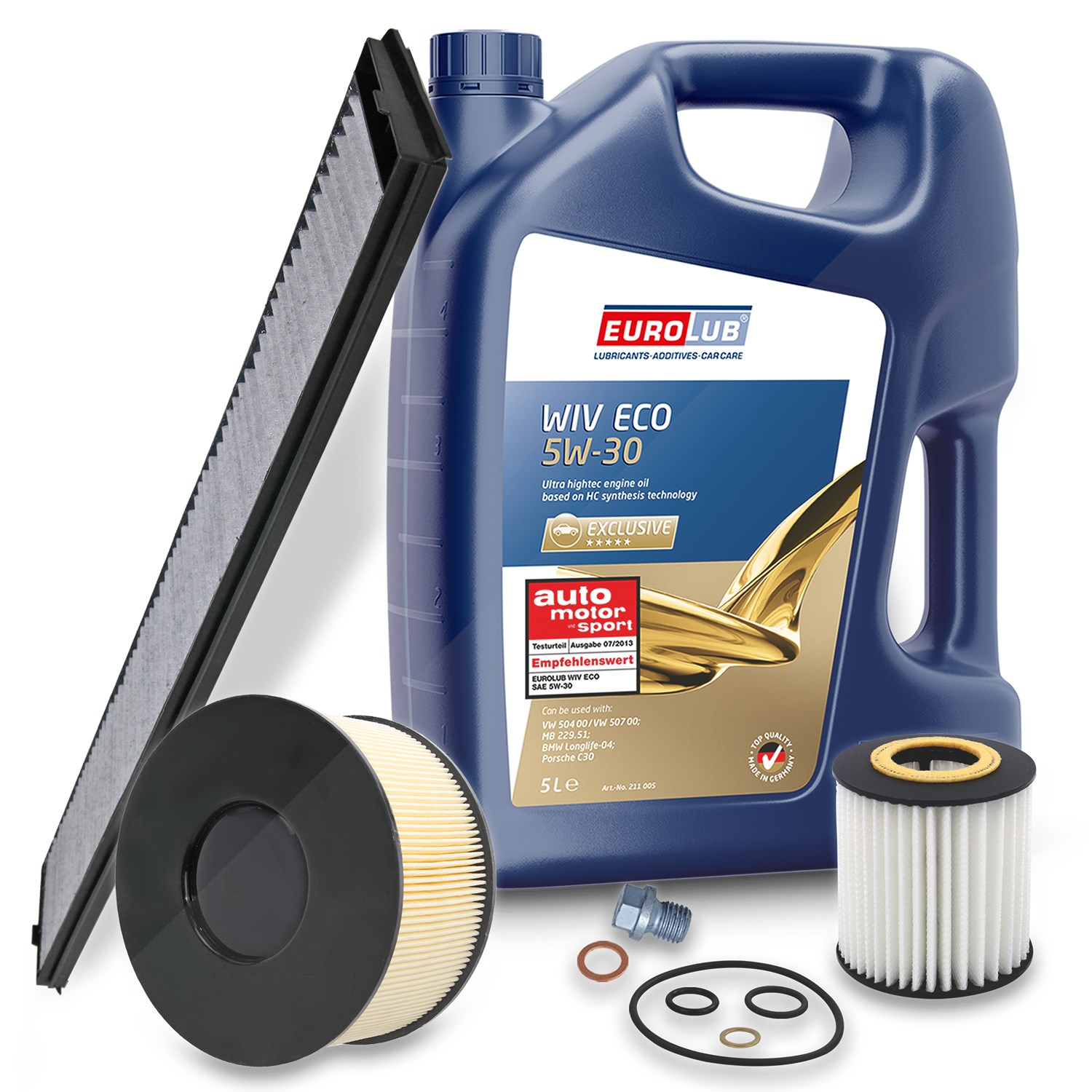 Bestprice Inspektionspaket Filtersatz SET A + 5l ÖL [Hersteller-Nr. 10493615] für BMW