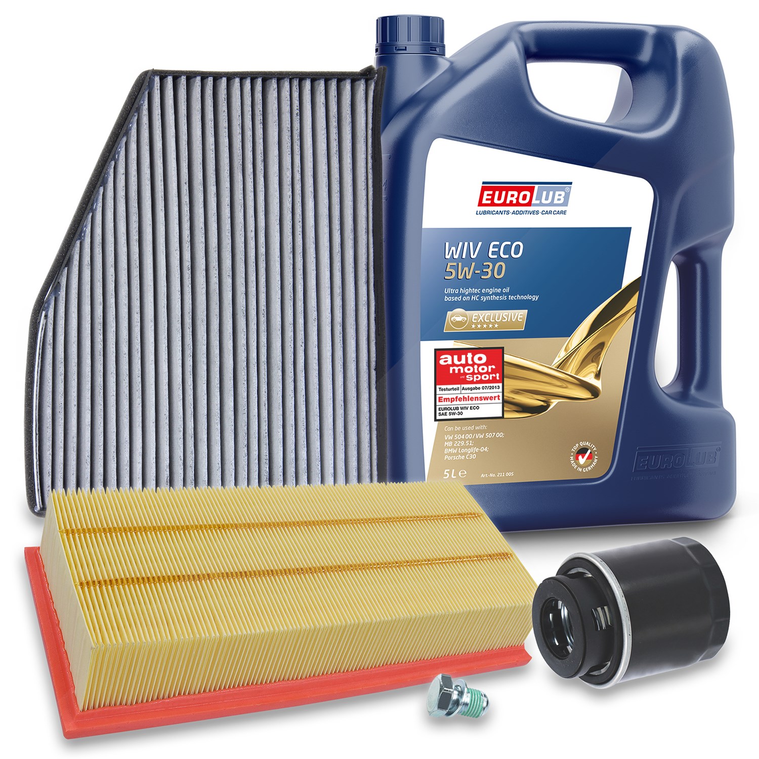 Bestprice Inspektionspaket Filtersatz SET A + 5l ÖL [Hersteller-Nr. 10493706] für VW