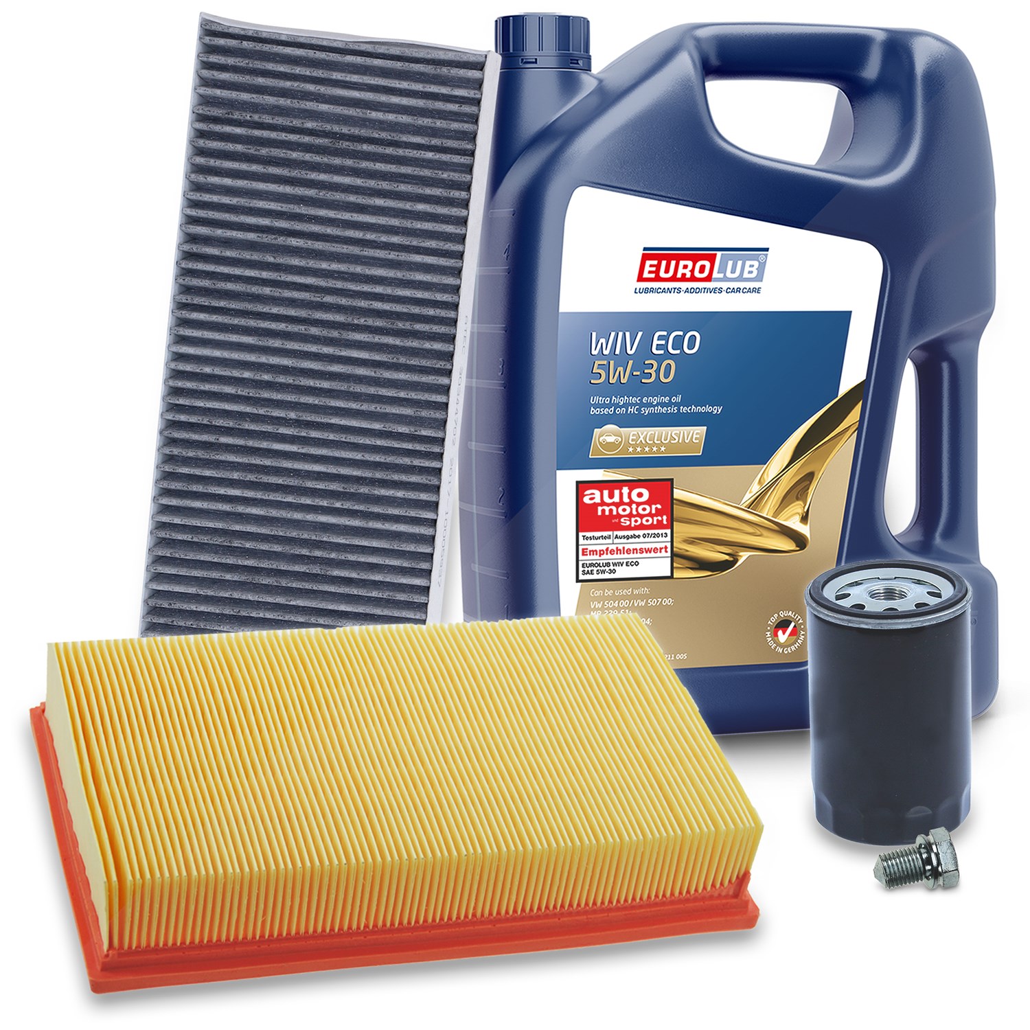 Bestprice Inspektionspaket Filtersatz SET A + 5l ÖL [Hersteller-Nr. 10493729] für Audi