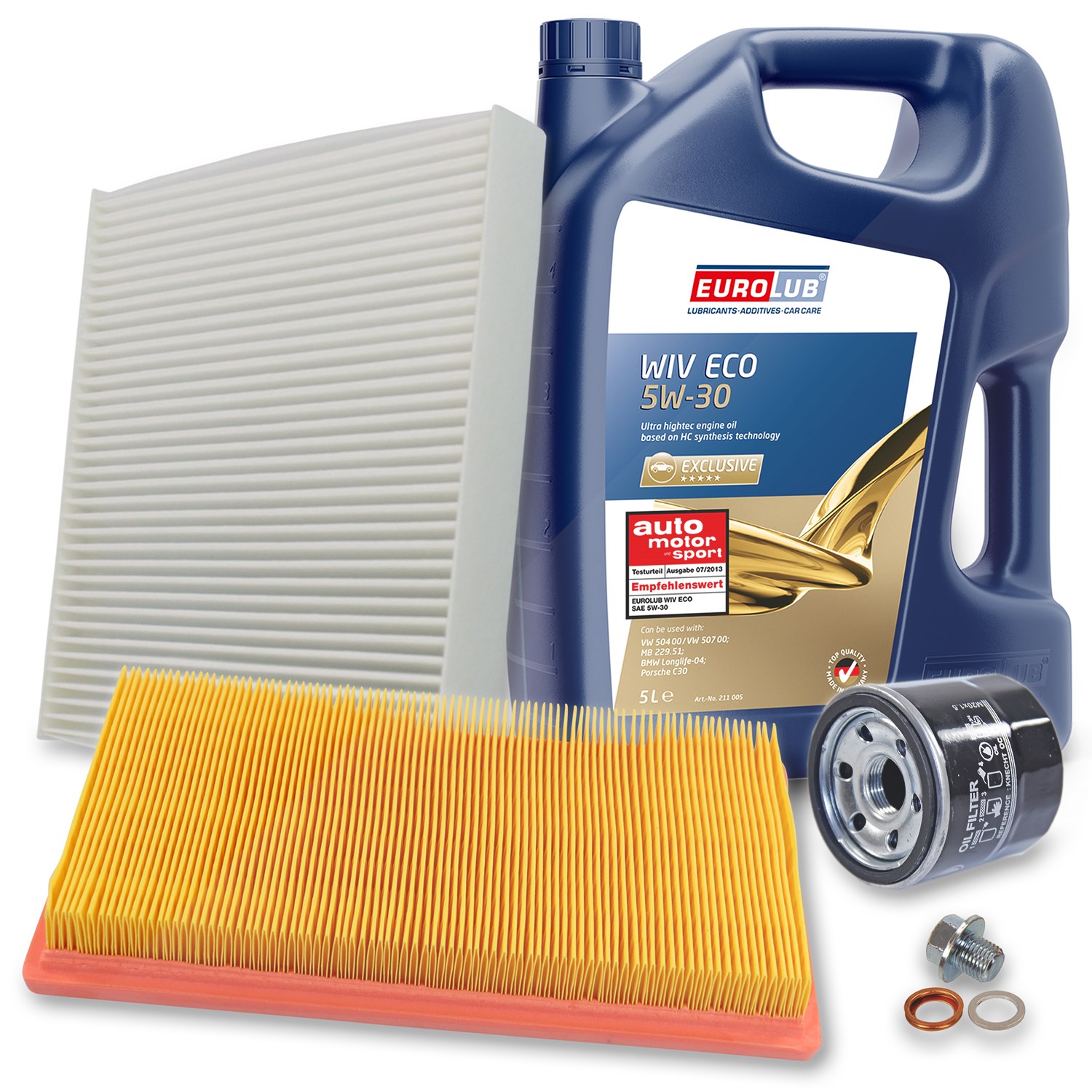 Bestprice Inspektionspaket Filtersatz SET A + 5l ÖL [Hersteller-Nr. 10493744] für Nissan