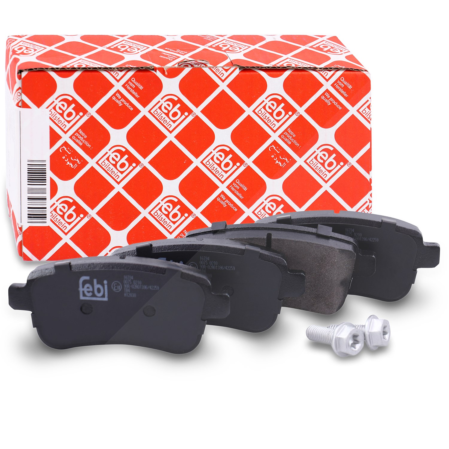 Febi Bilstein Bremsbeläge hinten (Satz) [Hersteller-Nr. 16784] für Renault