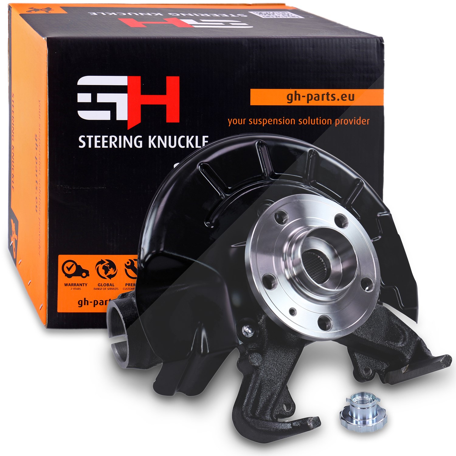 Gh Radlagergehäuse komplett vorne links [Hersteller-Nr. GH-284368V] für VW, Seat, Skoda