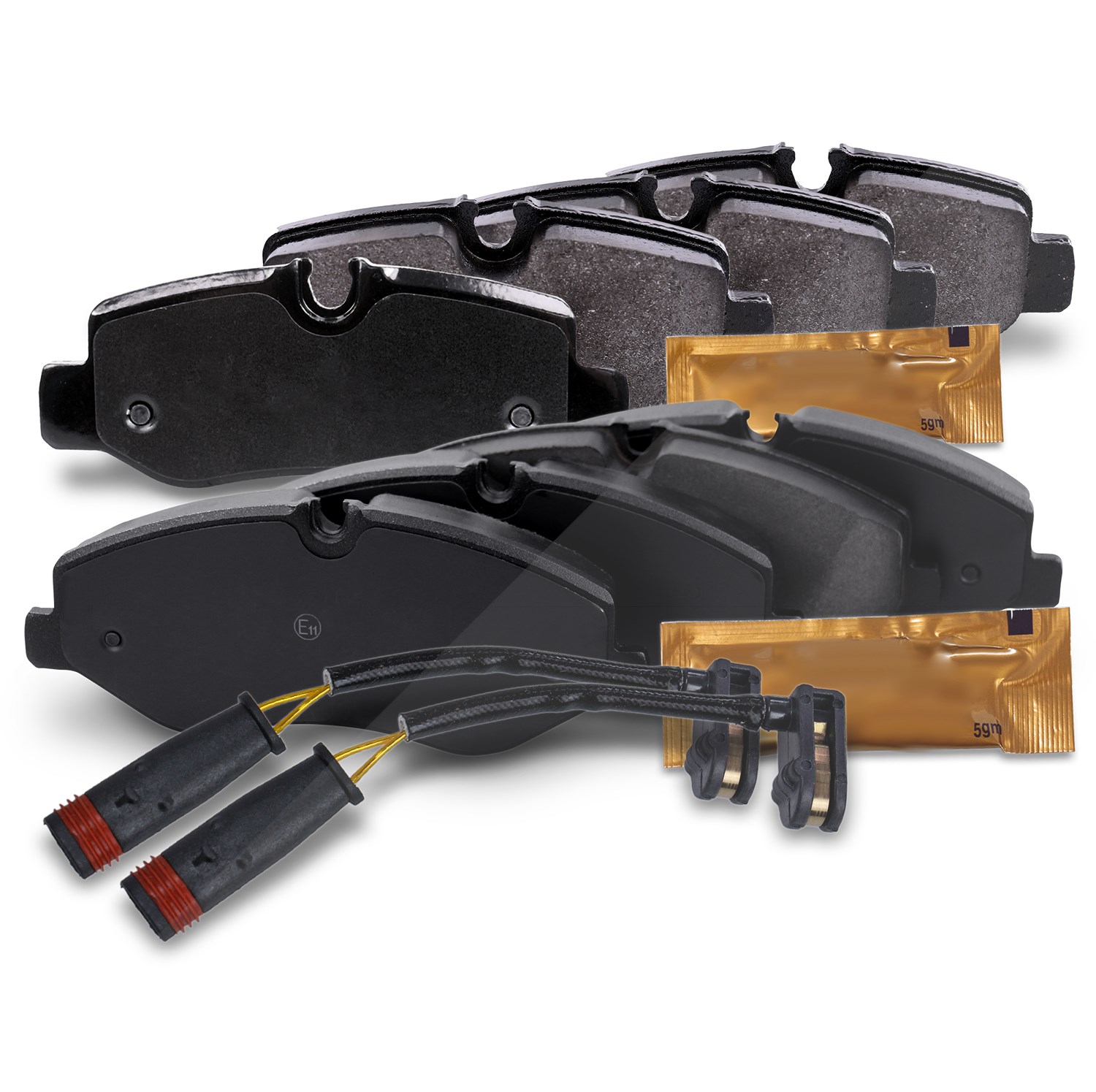 Bestprice 8x Bremsbeläge +VWK Vorne + Hinten [Hersteller-Nr. 40372627] für Mercedes-Benz