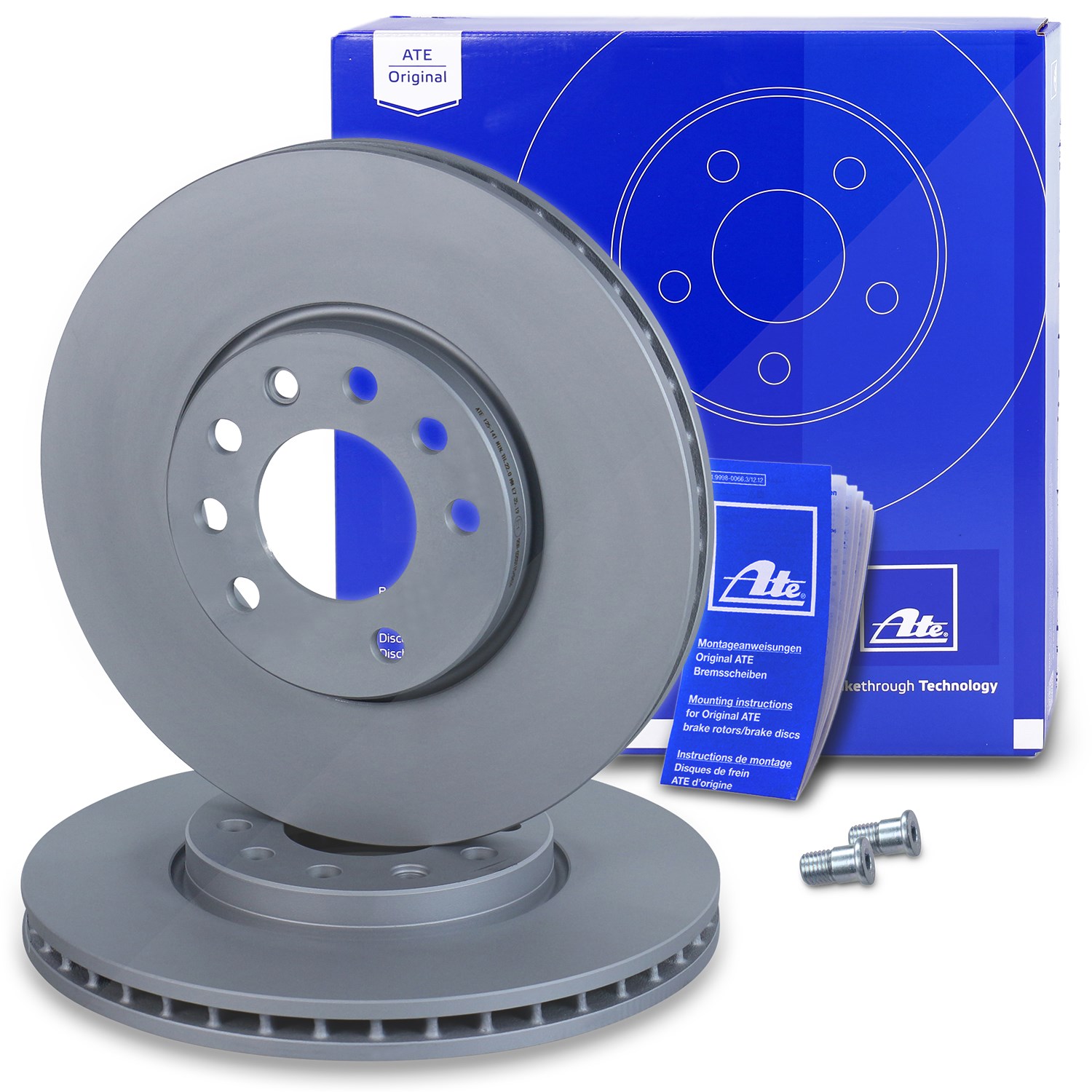 Ate Bremsscheibe belüftet vorne [Hersteller-Nr. 24.0125-0141.1] für Vauxhall, Saab, Fiat, Opel