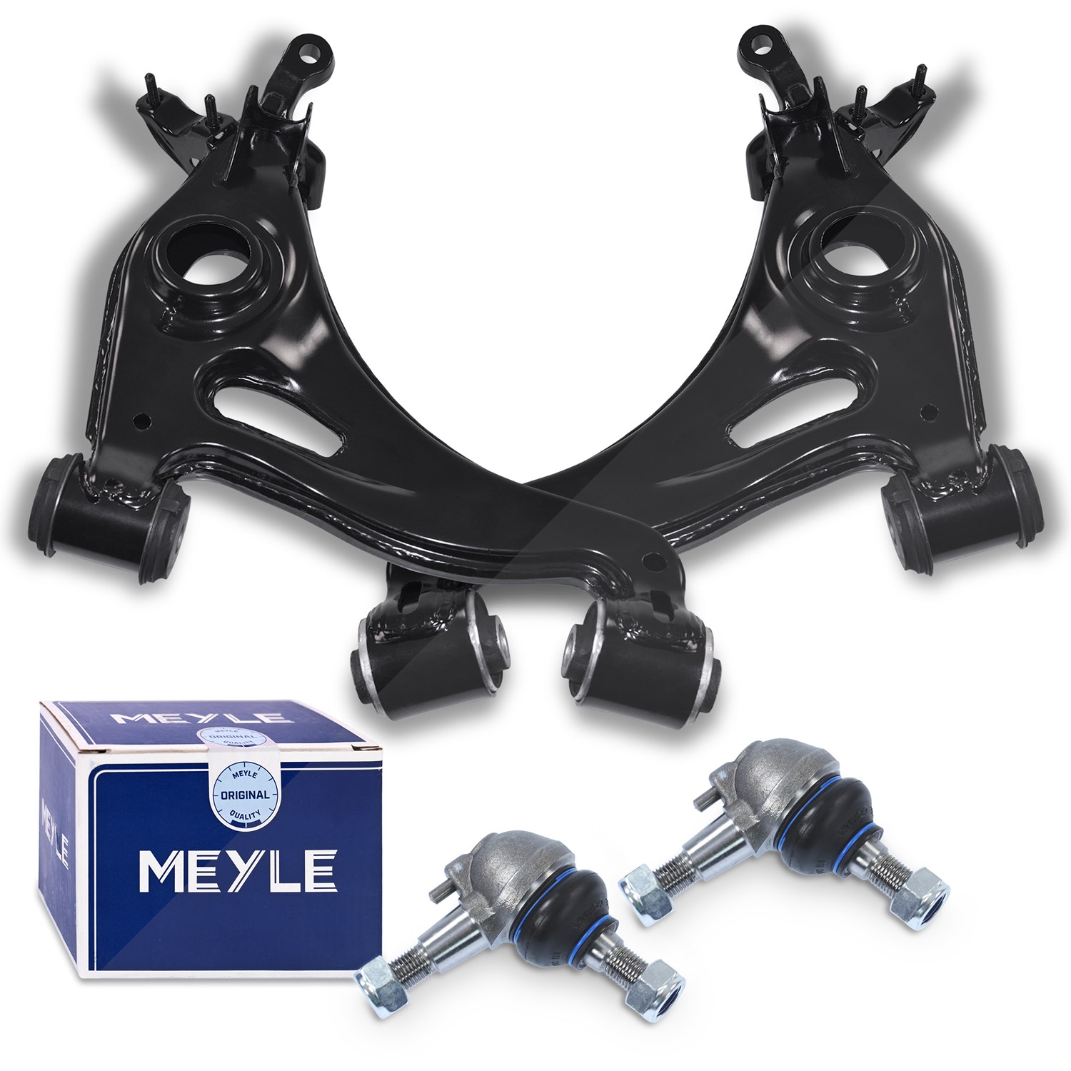 Bestprice 2x Querlenker + 2x MEYLE Traggelenk vorne [Hersteller-Nr. 40379322] für Mercedes-Benz