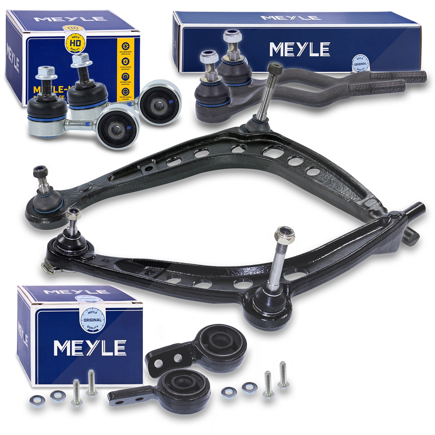 Bestprice Querlenker-Satz 8-tlg. inkl. MEYLE Fahrwerksteile vorne [Hersteller-Nr. 40379333] für BMW