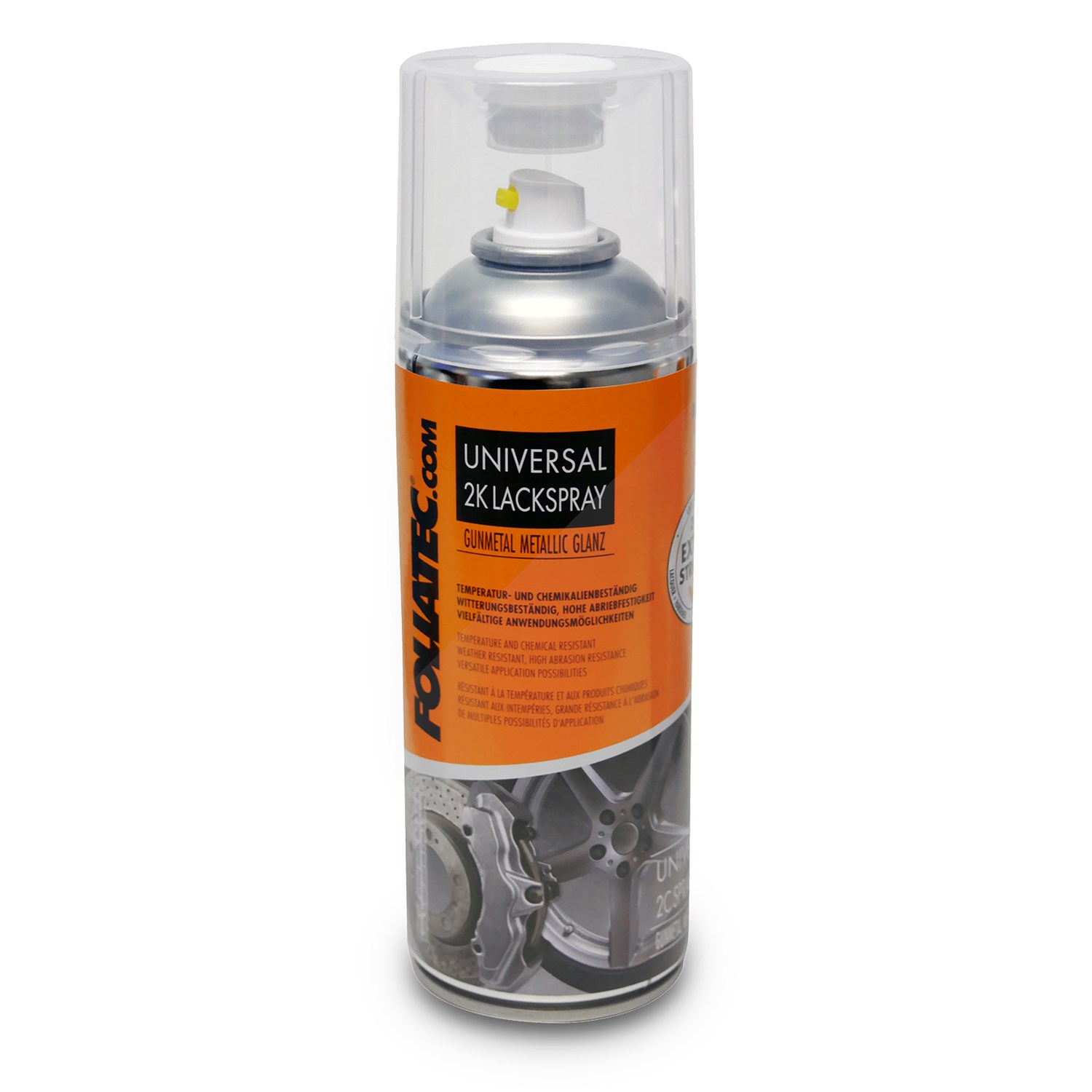 Foliatec Universal 2K Lackspray, gunmetal metallic glänzend [Hersteller-Nr. 2138]