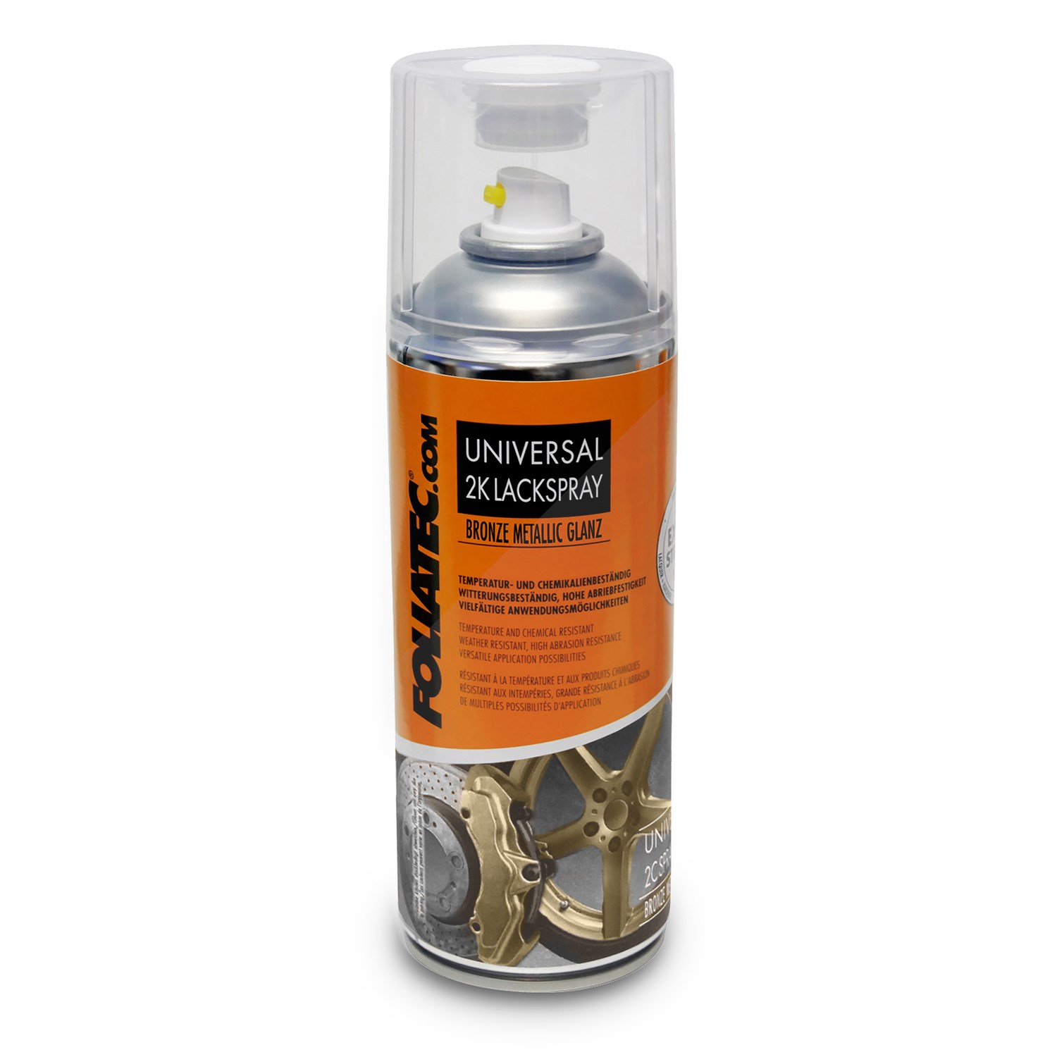 Foliatec Universal 2K Lackspray, bronze metallic glänzend [Hersteller-Nr. 2139]
