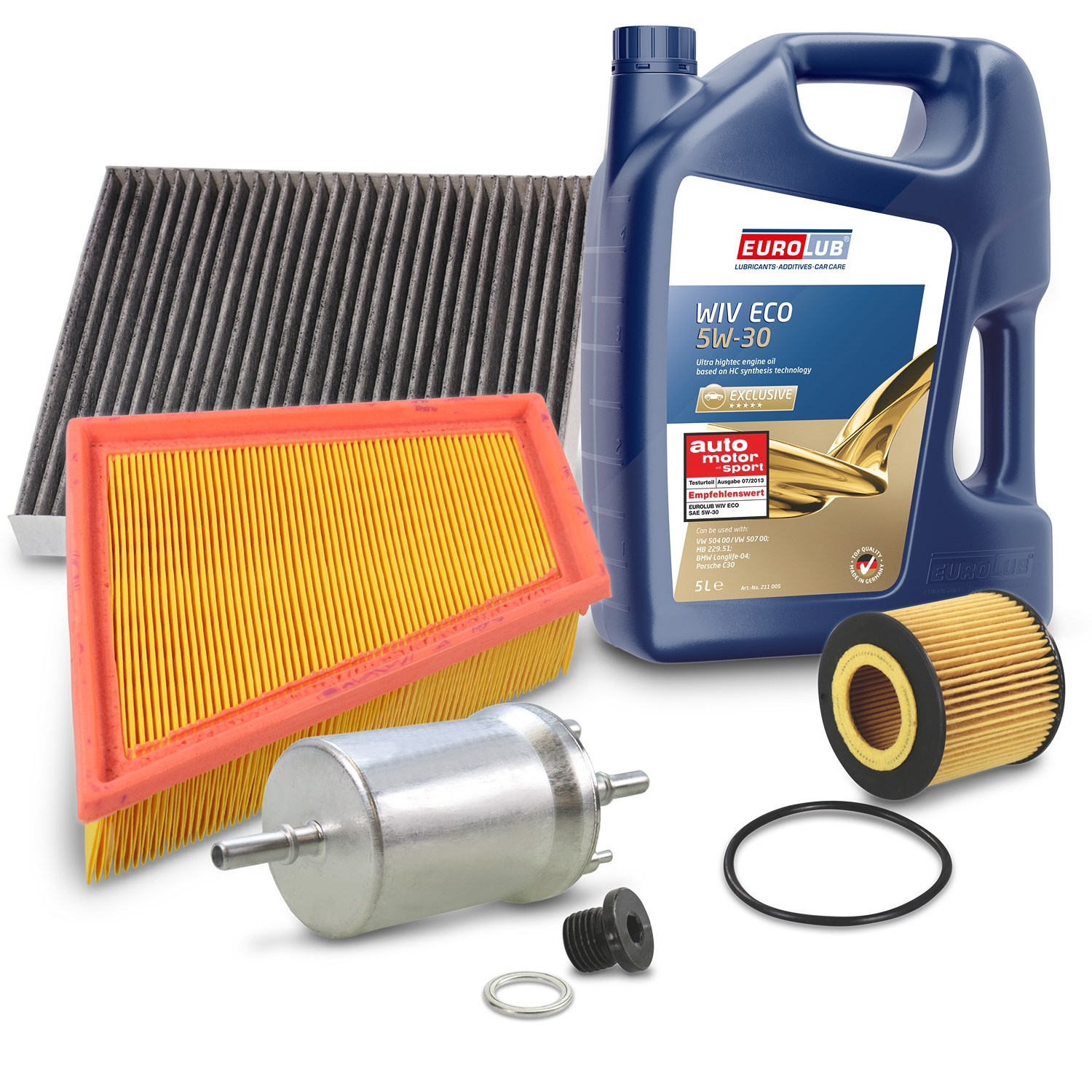 Bestprice Inspektionspaket Filtersatz SET B + 5l ÖL [Hersteller-Nr. 40197426] für Seat, Skoda, VW