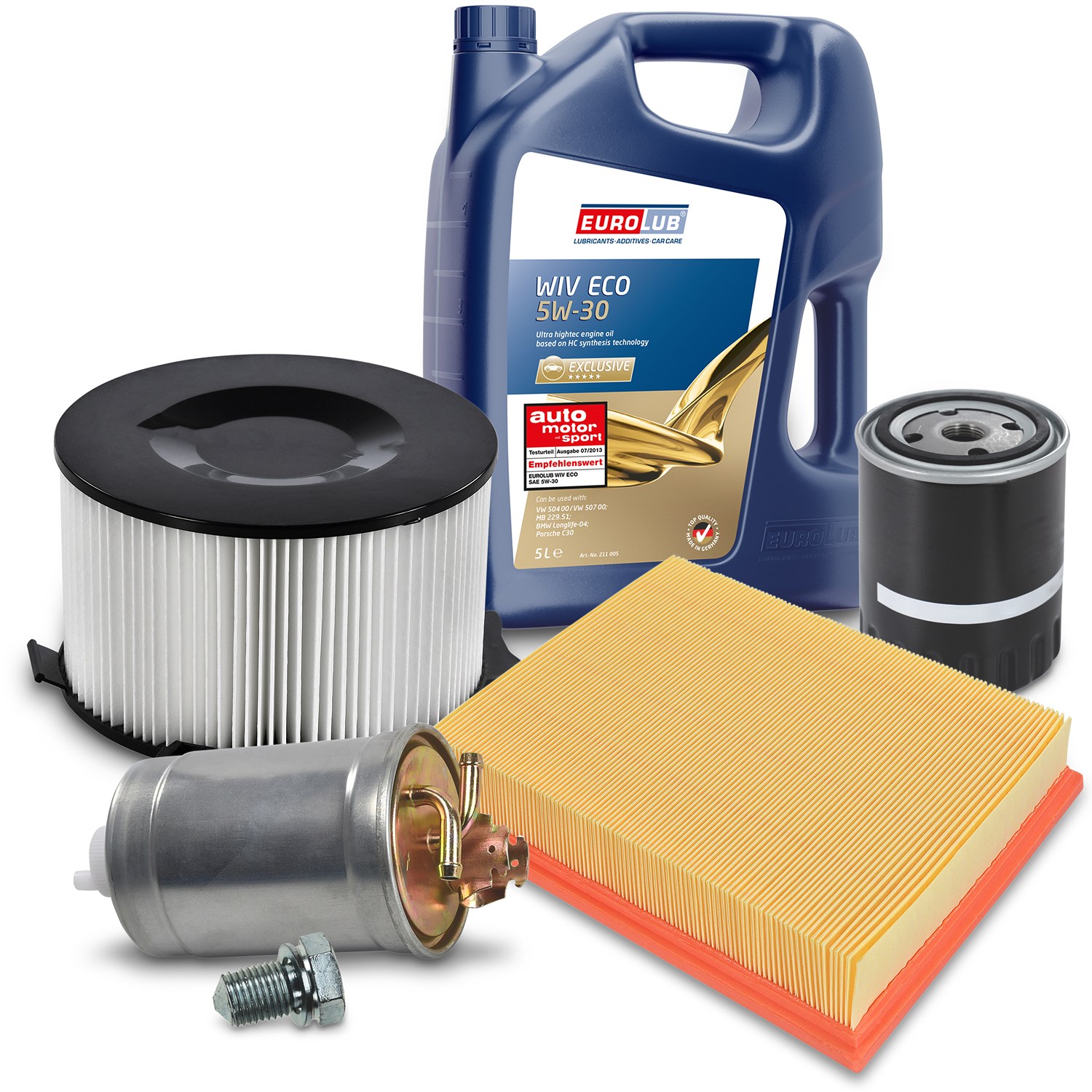 Bestprice Inspektionspaket Filtersatz SET B + 5l ÖL [Hersteller-Nr. 40197459] für VW