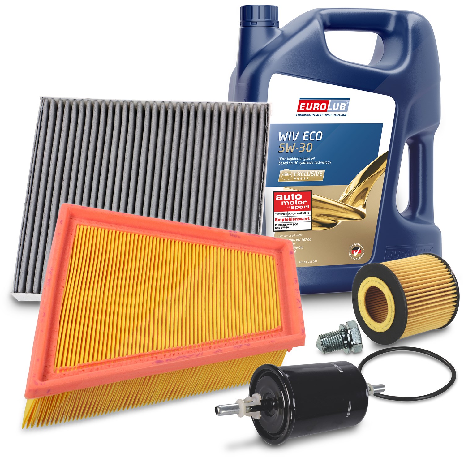 Bestprice Inspektionspaket Filtersatz SET B + 5l ÖL [Hersteller-Nr. 40197281] für VW