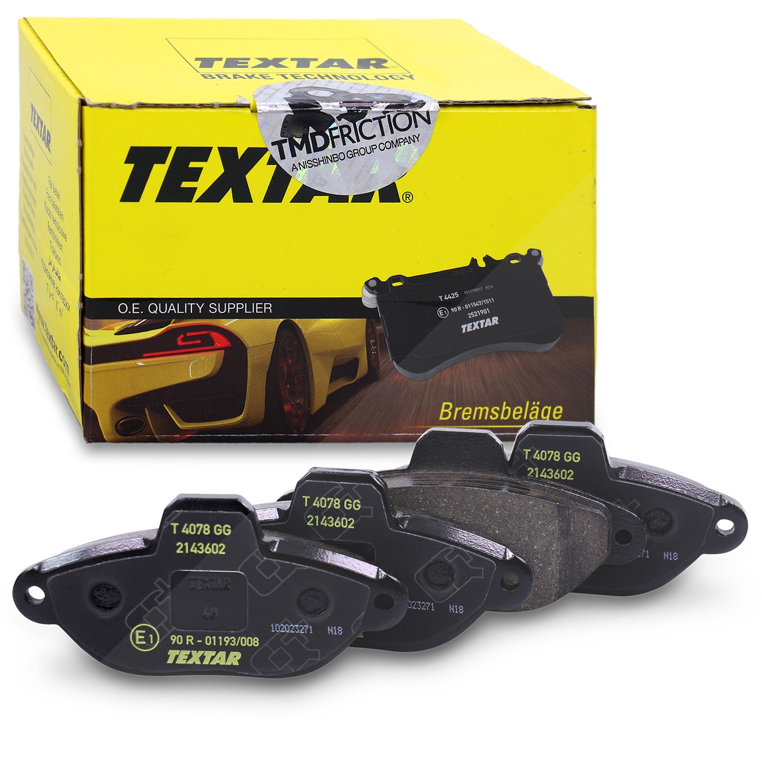 Textar Bremsbelagsatz vorne [Hersteller-Nr. 2143602] für Fiat, Zastava, Lancia