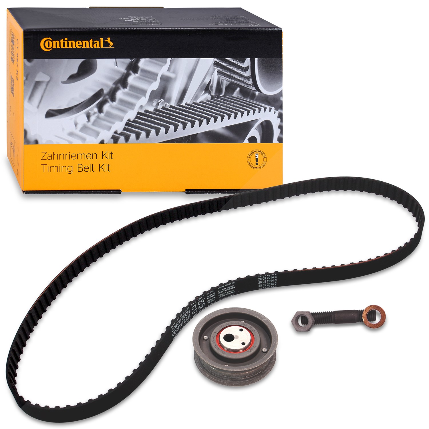 Continental Ctam Zahnriemensatz CONTI SYNCHROBELT® KIT [Hersteller-Nr. CT637K1] für Seat, Audi, Porsche, VW