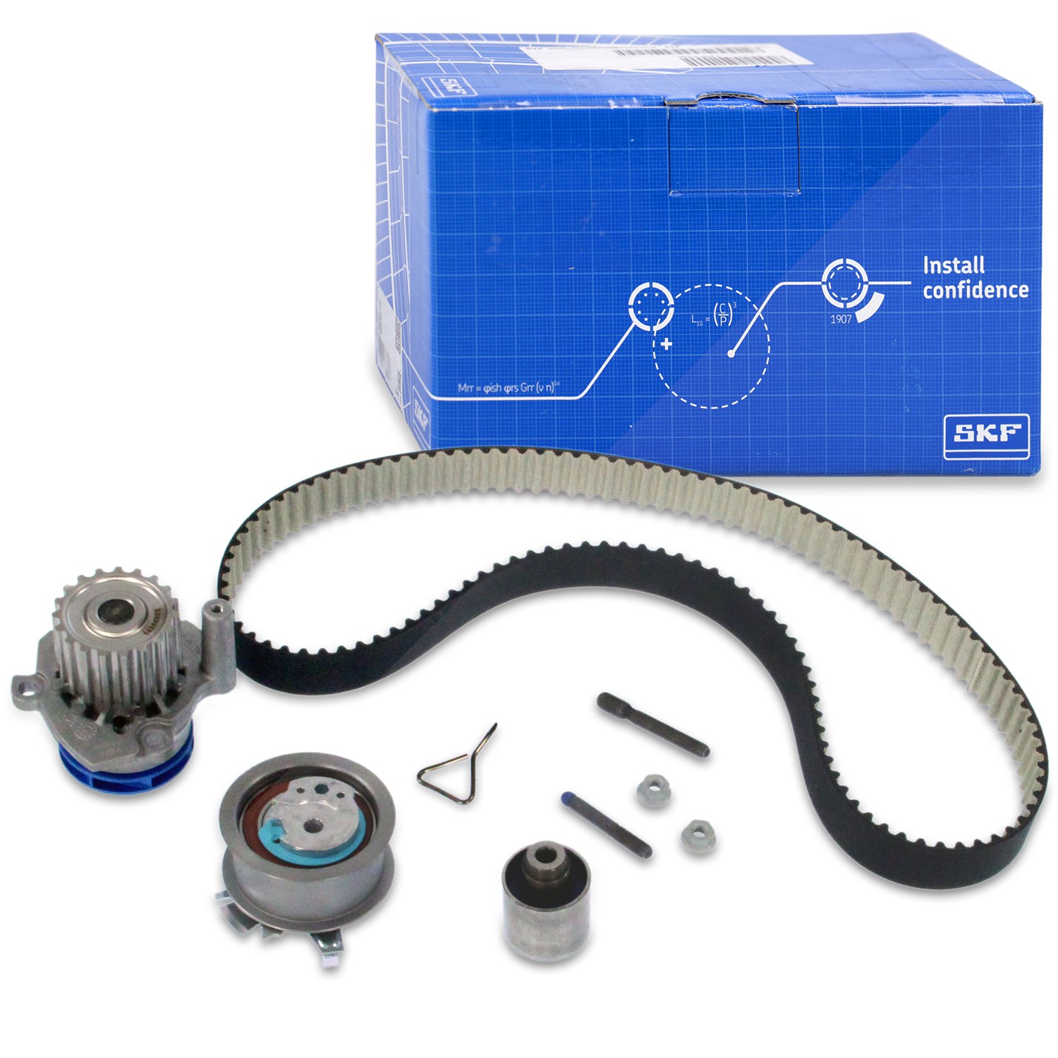 Skf Wasserpumpe + Zahnriemensatz [Hersteller-Nr. VKMC01250-1] für Ford, Audi, VW, Seat, Skoda