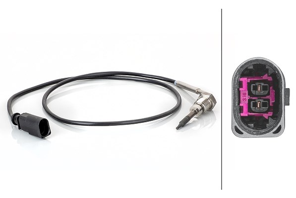 Hella Sensor, Abgastemperatur [Hersteller-Nr. 6PT014494-871] für Audi