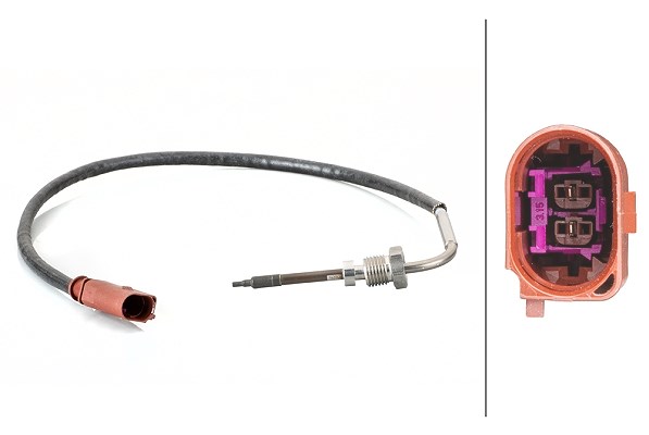 Hella Sensor, Abgastemperatur [Hersteller-Nr. 6PT014495-061] für Seat, VW, Skoda