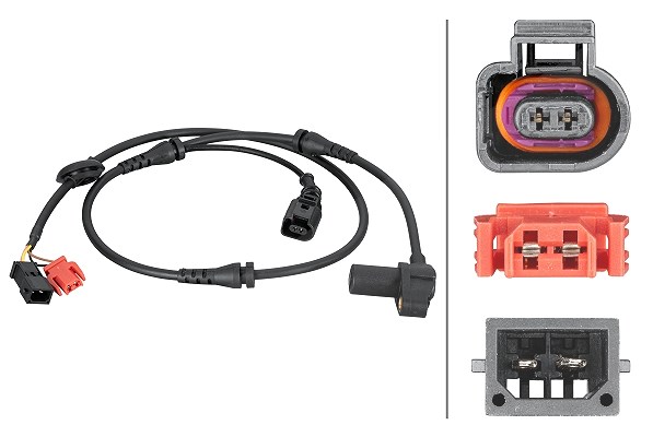 Hella Sensor, Raddrehzahl [Hersteller-Nr. 6PU012806-841] für VW, Audi