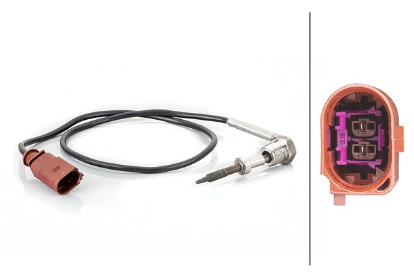 Hella Sensor, Abgastemperatur [Hersteller-Nr. 6PT014494-761] für VW