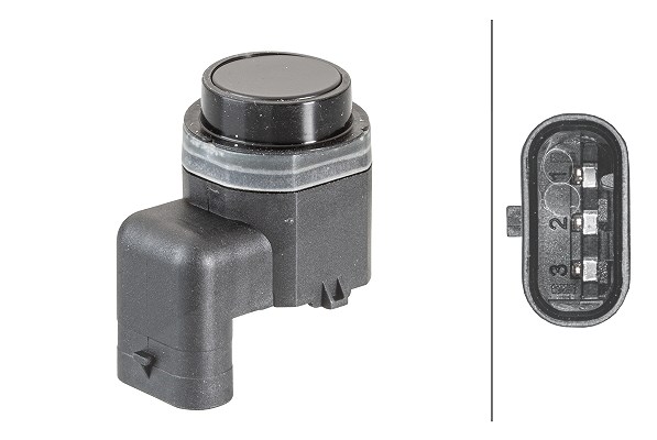 Hella Sensor, Einparkhilfe [Hersteller-Nr. 6PX358141-081] für Seat, Skoda, Alfa Romeo, Bentley, Land Rover, Hyundai, VW, Audi, Vauxhall, Kia, Opel, Po