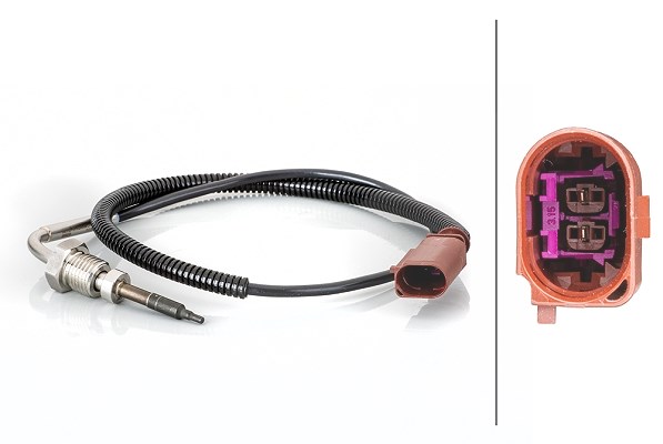Hella Sensor, Abgastemperatur [Hersteller-Nr. 6PT014494-781] für VW