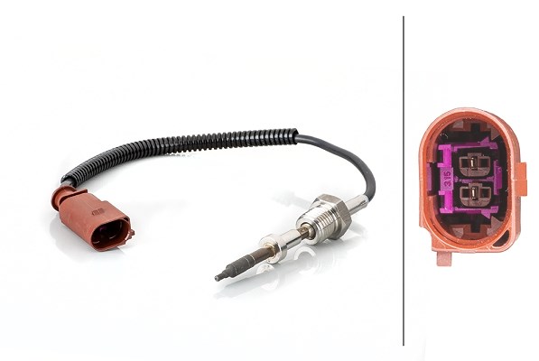 Hella Sensor, Abgastemperatur [Hersteller-Nr. 6PT014494-721] für Audi