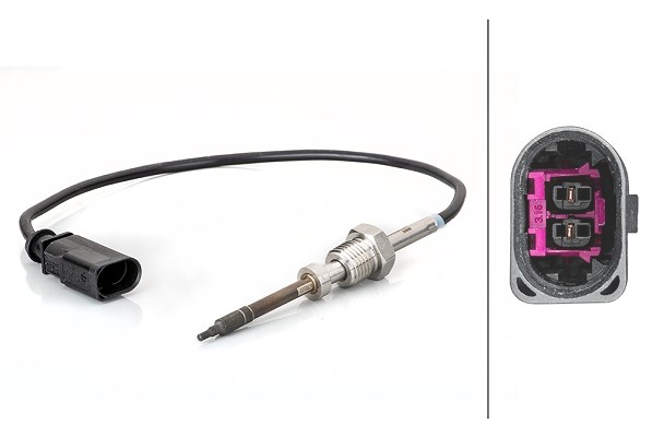 Hella Sensor, Abgastemperatur [Hersteller-Nr. 6PT014494-481] für Audi, Seat