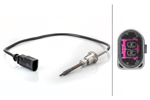 Hella Sensor, Abgastemperatur [Hersteller-Nr. 6PT014495-131] für Audi