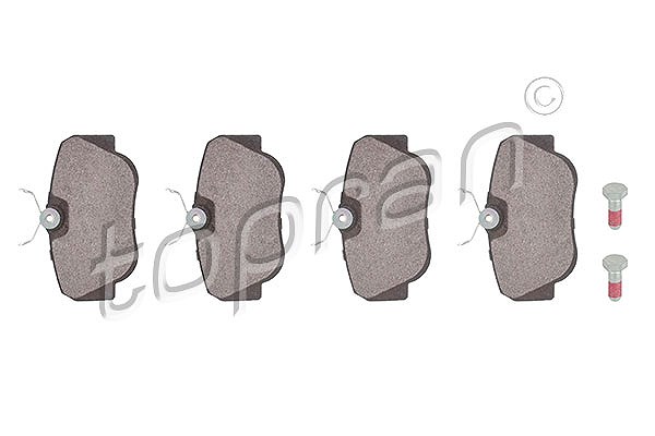 Topran Bremsbelagsatz, Scheibenbremse [Hersteller-Nr. 400517] für Mercedes-Benz