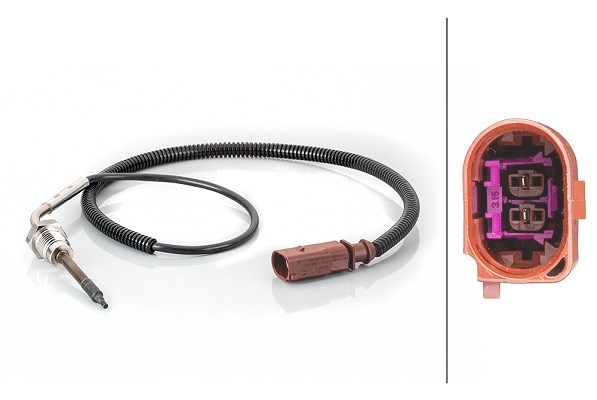 Hella Sensor, Abgastemperatur [Hersteller-Nr. 6PT014494-821] für Audi