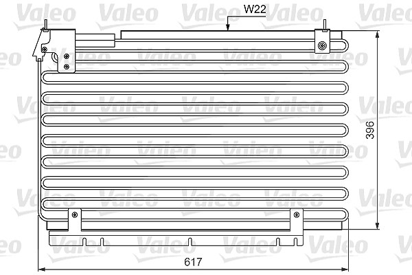Valeo Kondensator, Klimaanlage [Hersteller-Nr. 814034] für Volvo