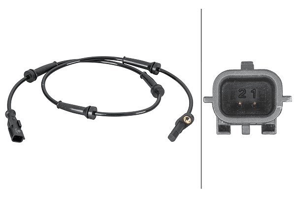 Hella Sensor, Raddrehzahl [Hersteller-Nr. 6PU012806-631] für Renault, Nissan, Vauxhall, Opel