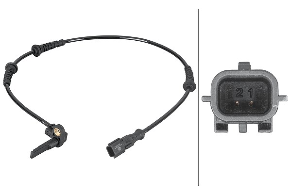 Hella Sensor, Raddrehzahl [Hersteller-Nr. 6PU012806-941] für Dacia, Renault
