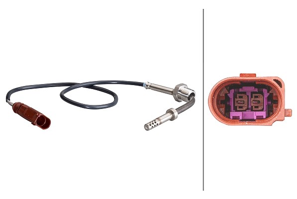 Hella Sensor, Abgastemperatur [Hersteller-Nr. 6PT010376-151] für Seat, Skoda, VW, Audi