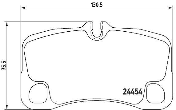 Brembo Bremsbelagsatz, Scheibenbremse [Hersteller-Nr. P65013] für Porsche