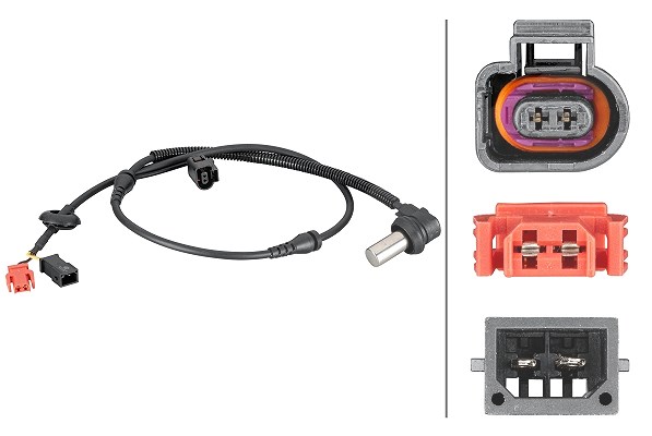 Hella Sensor, Raddrehzahl [Hersteller-Nr. 6PU012806-921] für VW, Skoda, Audi
