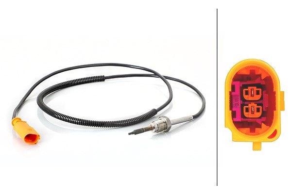 Hella Sensor, Abgastemperatur [Hersteller-Nr. 6PT014494-801] für VW