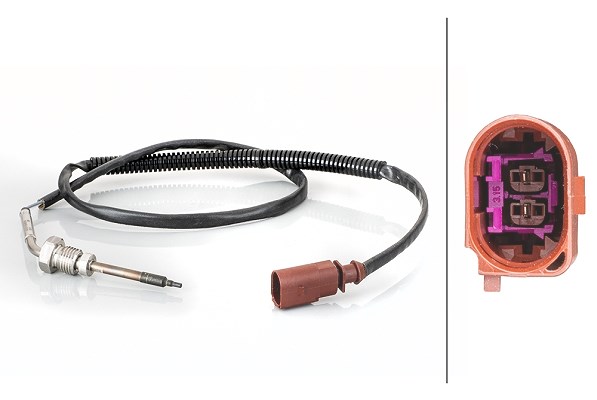 Hella Sensor, Abgastemperatur [Hersteller-Nr. 6PT014494-461] für VW