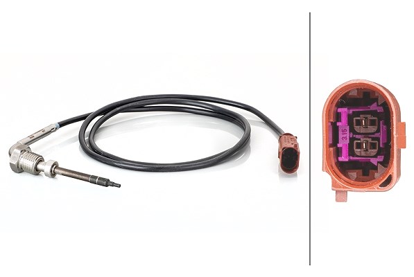Hella Sensor, Abgastemperatur [Hersteller-Nr. 6PT014494-531] für VW, Audi