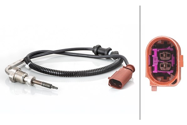 Hella Sensor, Abgastemperatur [Hersteller-Nr. 6PT014494-881] für Seat, Skoda, Audi, VW