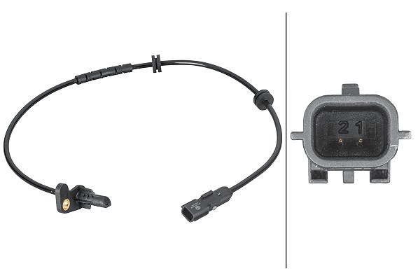Hella Sensor, Raddrehzahl [Hersteller-Nr. 6PU012806-881] für Renault
