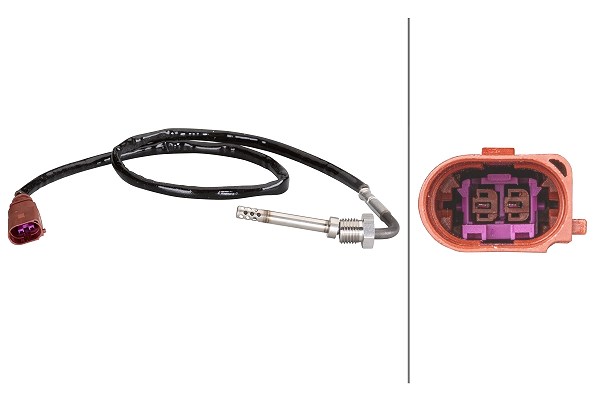 Hella Sensor, Abgastemperatur [Hersteller-Nr. 6PT010376-191] für VW