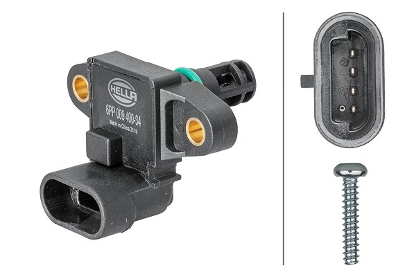Hella Sensor, Saugrohrdruck [Hersteller-Nr. 6PP009400-341] für Fiat, Lancia