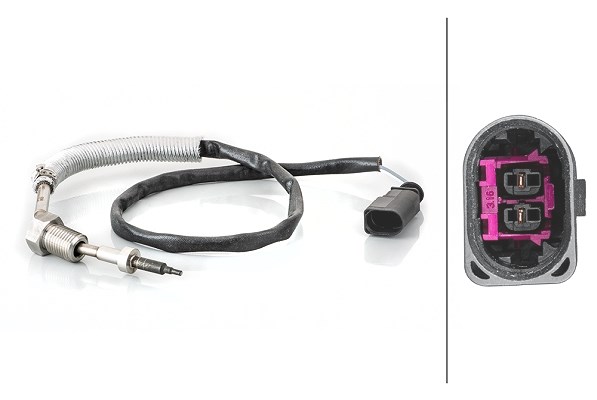 Hella Sensor, Abgastemperatur [Hersteller-Nr. 6PT014495-101] für Audi, Skoda, Seat, VW