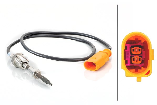 Hella Sensor, Abgastemperatur [Hersteller-Nr. 6PT014494-561] für VW