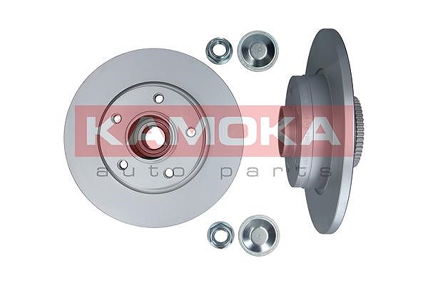 Kamoka Bremsscheibe Hinterachse Voll + Radlager [Hersteller-Nr. 1031039] für Opel, Vauxhall, Nissan, Renault
