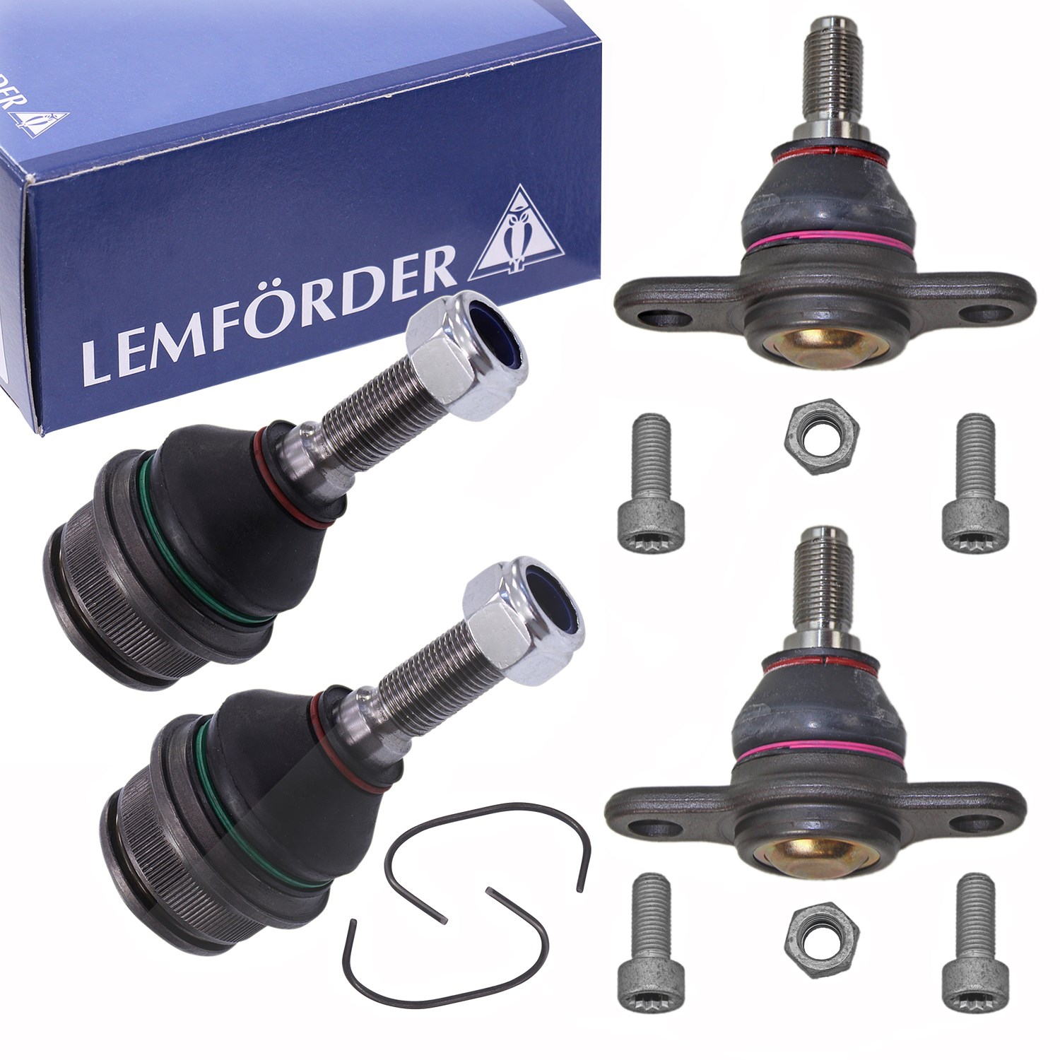 Lemförder 4x Traggelenk Vorderachse [Hersteller-Nr. 10491923] für VW