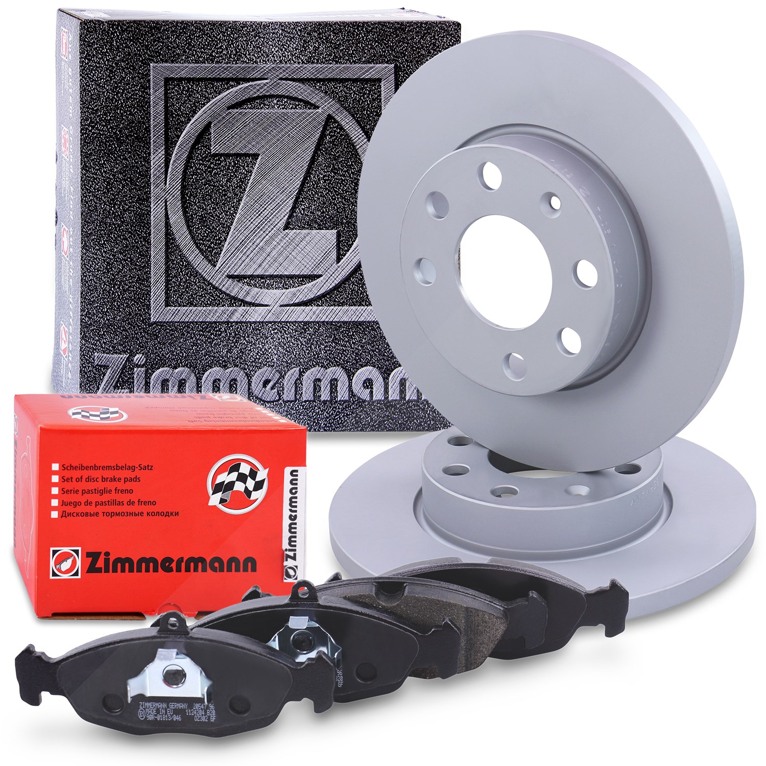 Zimmermann Bremsscheiben + Bremsbeläge Vorderachse [Hersteller-Nr. 10697717] für Opel