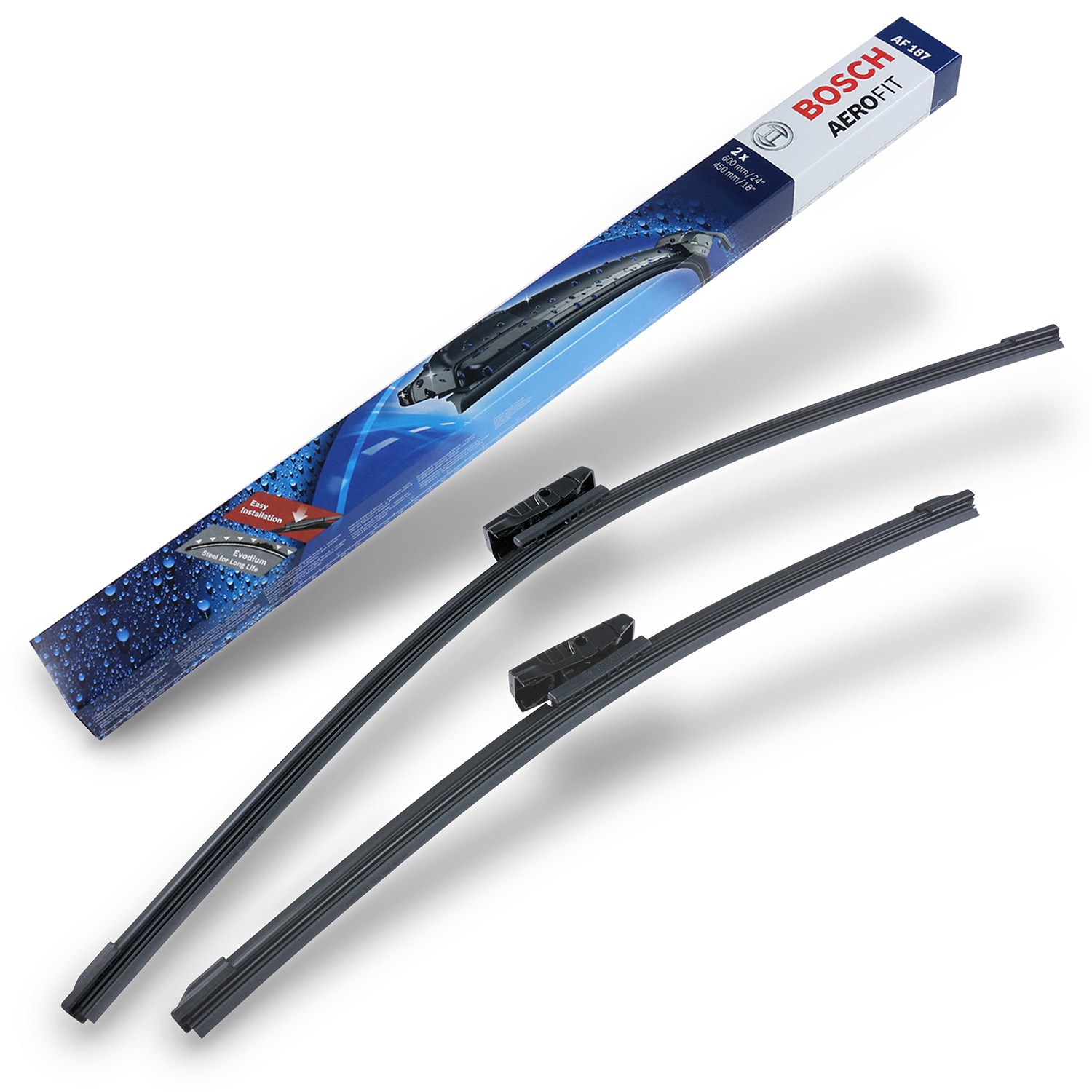 Bosch Wischblatt AF187 [Hersteller-Nr. 3397014223] für Lancia, Alfa Romeo, BMW, Hyundai, Fiat, VW, Kia, Skoda