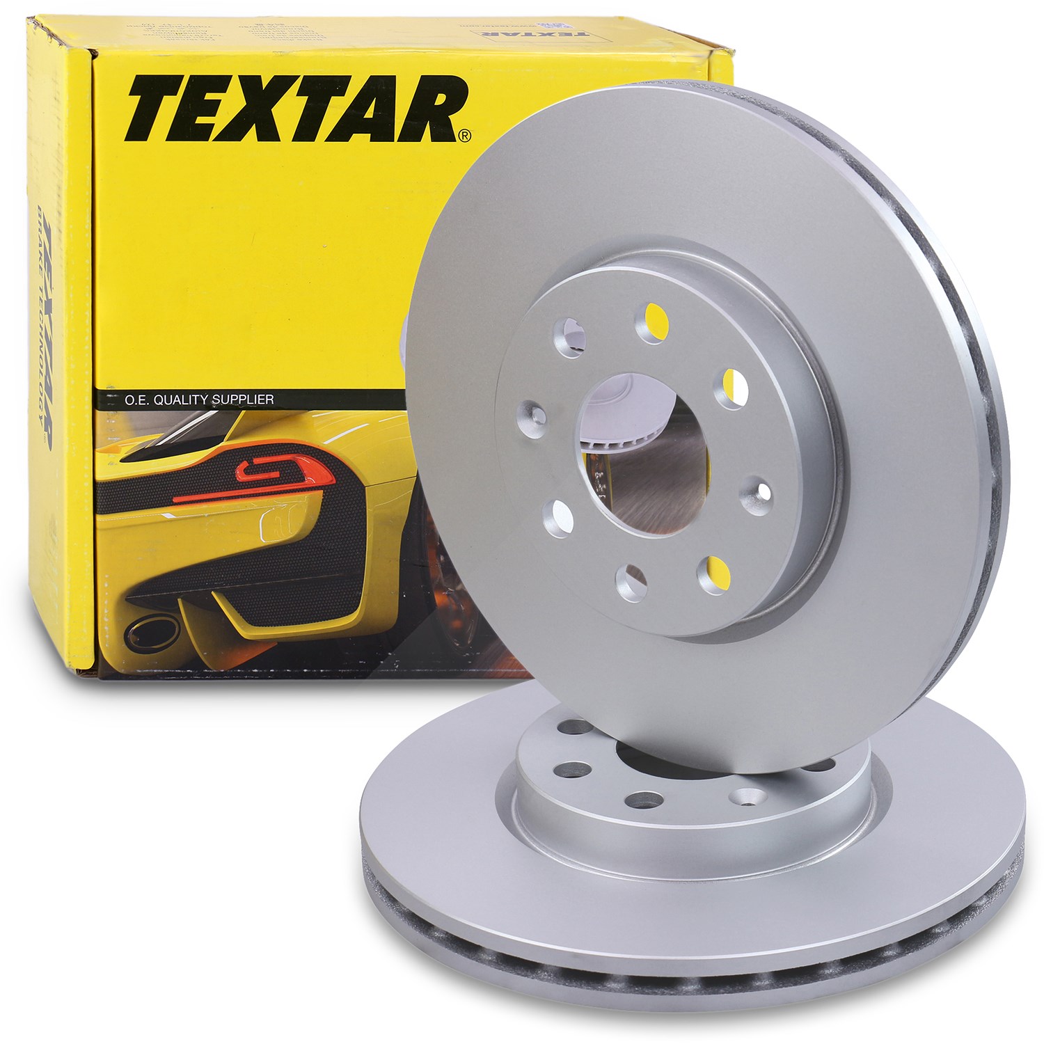 Textar 2x Bremsscheibe belüftet vorne [Hersteller-Nr. 40379345] für Fiat, German E Cars, Opel