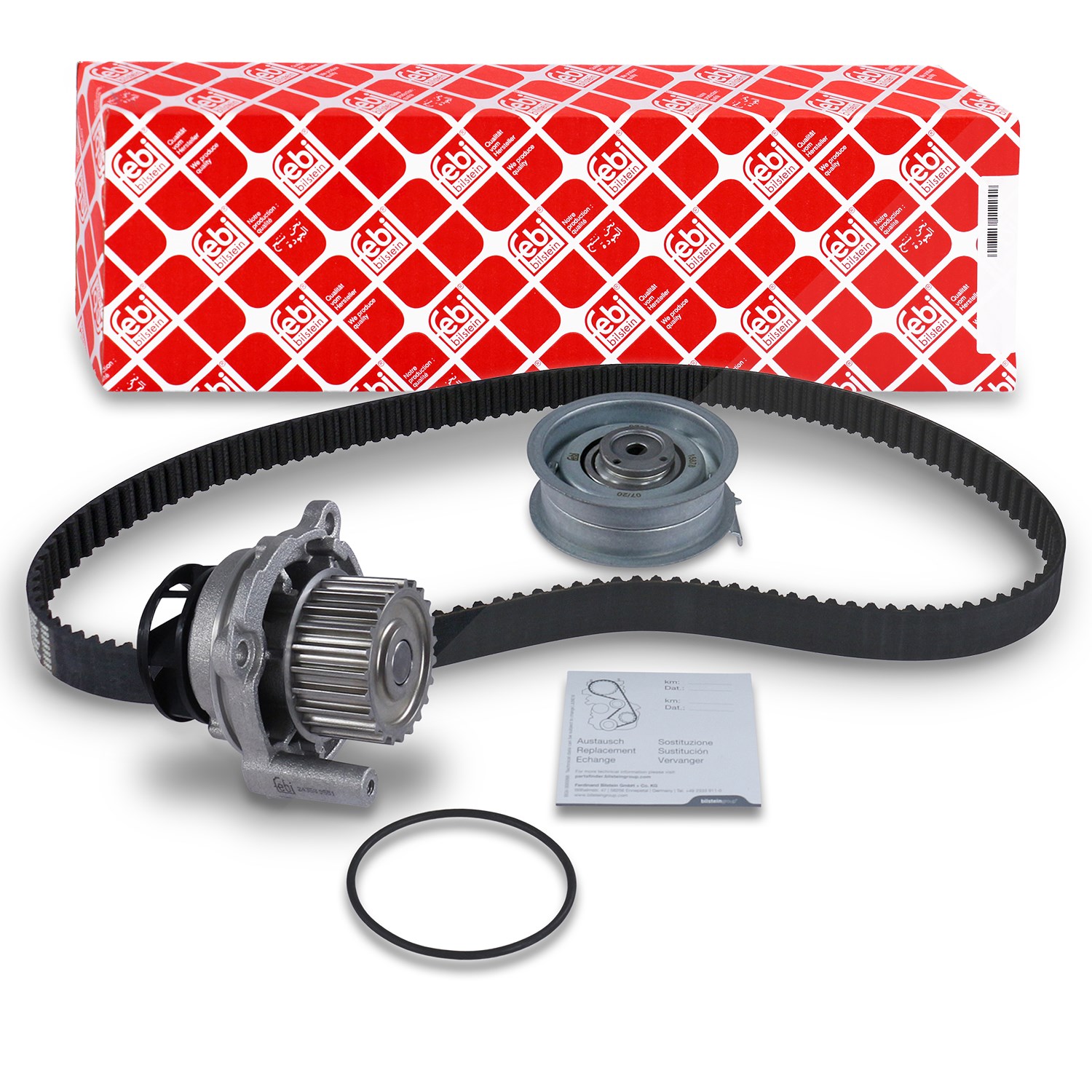 Febi Bilstein Wasserpumpe + Zahnriemensatz [Hersteller-Nr. 32814] für Audi, VW, Seat, Skoda